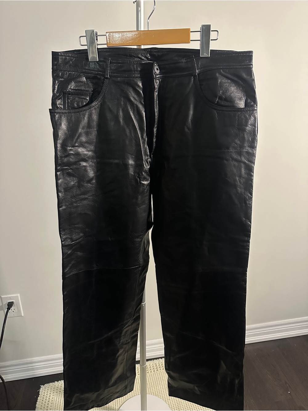 Vintage Danier Black Leather Pants